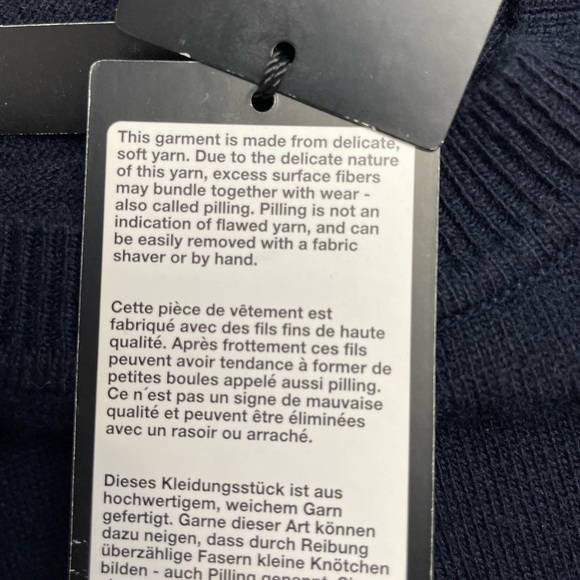 Sigrid Olsen Merino wool sweater lightweight star pattern navy - Picture 6 of 11